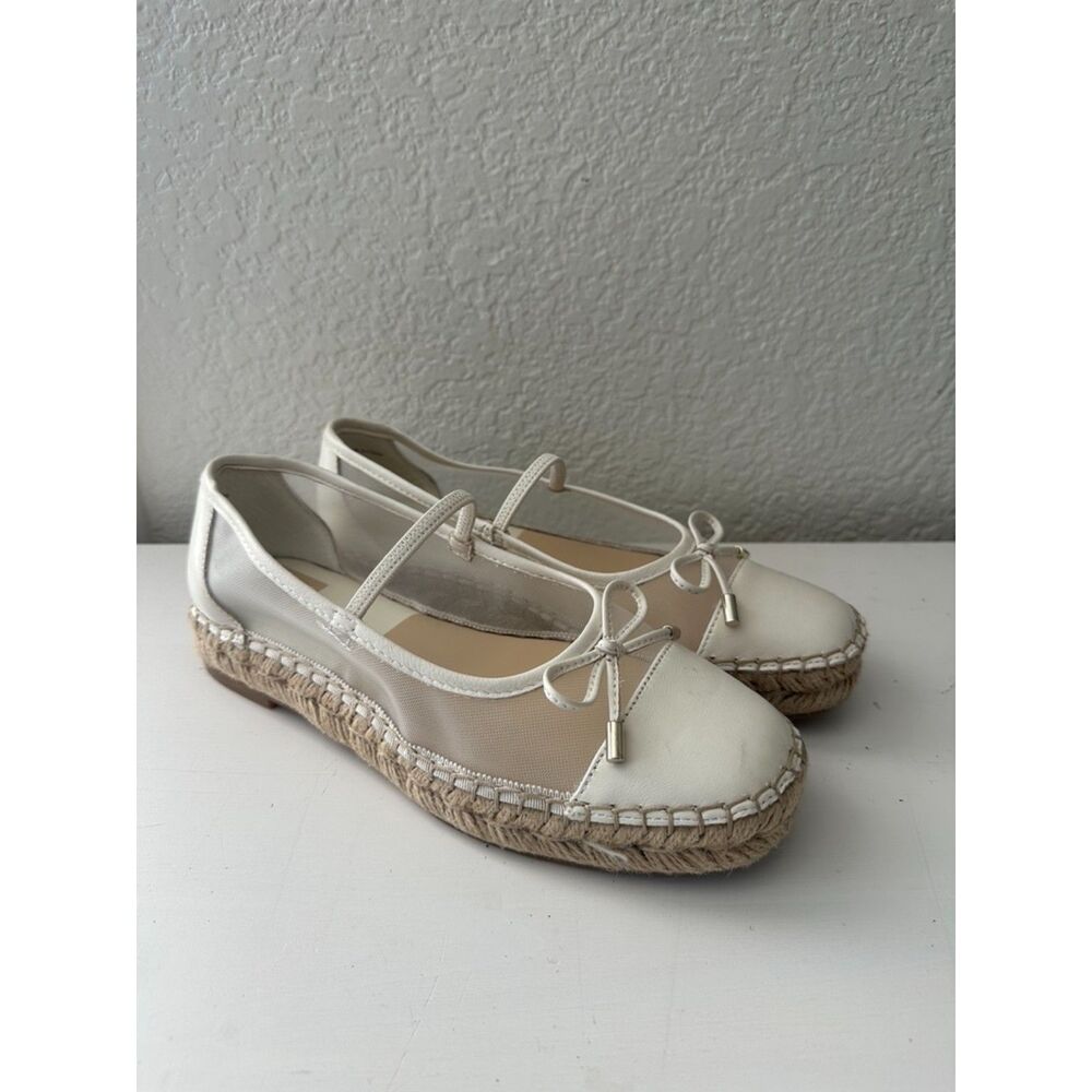 Dolce Vita Cambre Ballet Flats White Mesh Size 6.5 - Picture 3 of 9